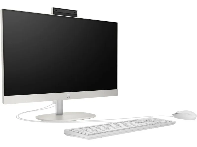 Персональный компьютер моноблок HP 240-G10 23.8" FHD IPS AG, Intel i3-N300, 16GB, F512GB, UMA, WiFi, клавиатура + мышь, 3 года гарантии, DOS, белый.