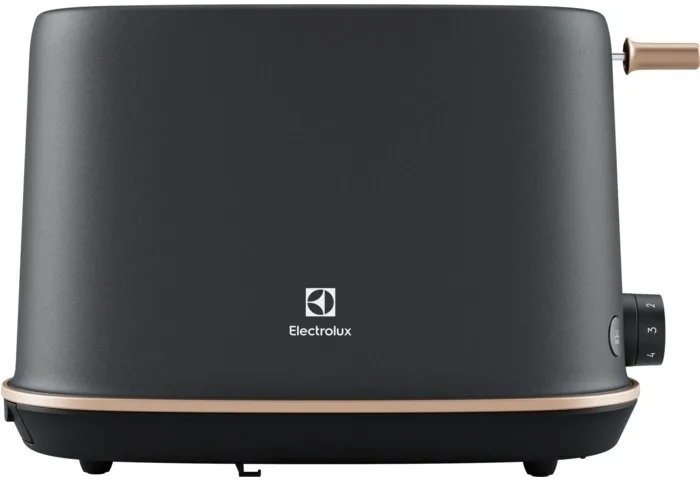 Тостер Electrolux 980 Вт, металевий, чорного кольору.