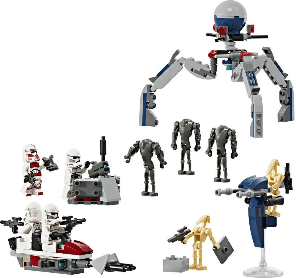Конструктор LEGO Star Wars Клони-піхотинці й Бойовий дроїд. Бойовий набір