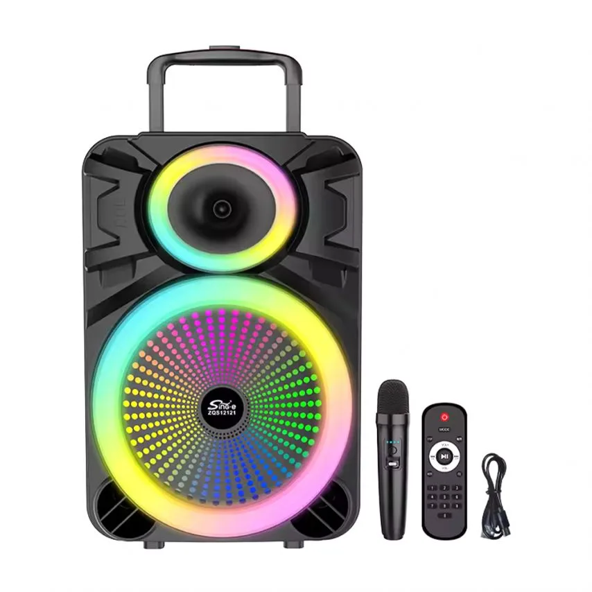 Портативна колонка 60W Bluetooth чорна 427х360х657 мм