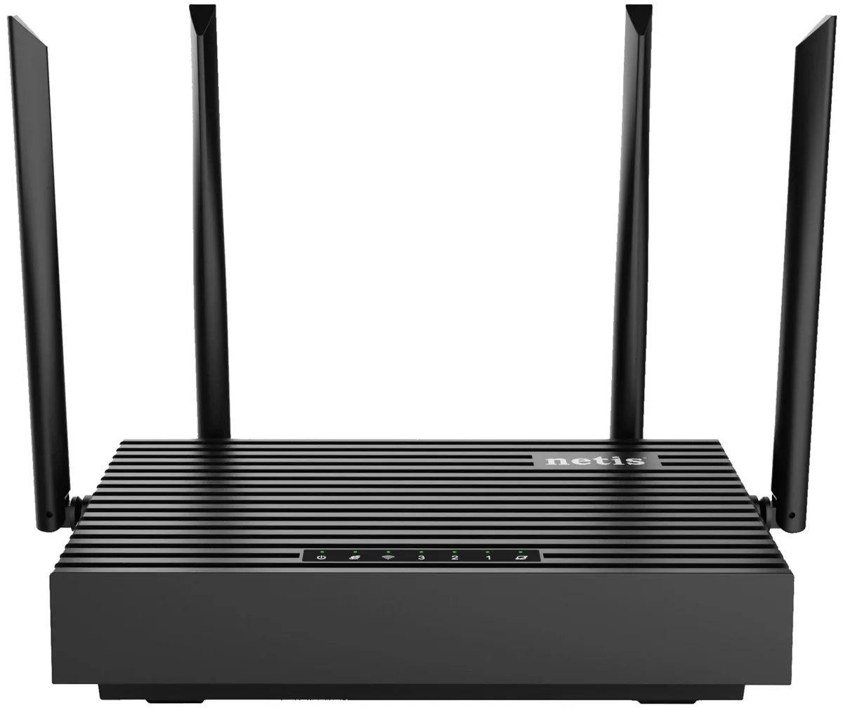 Маршрутизатор Netis AX1800 Wi-Fi 6 4 LAN порти 1 WAN порт 1 USB 3.0 чорний
