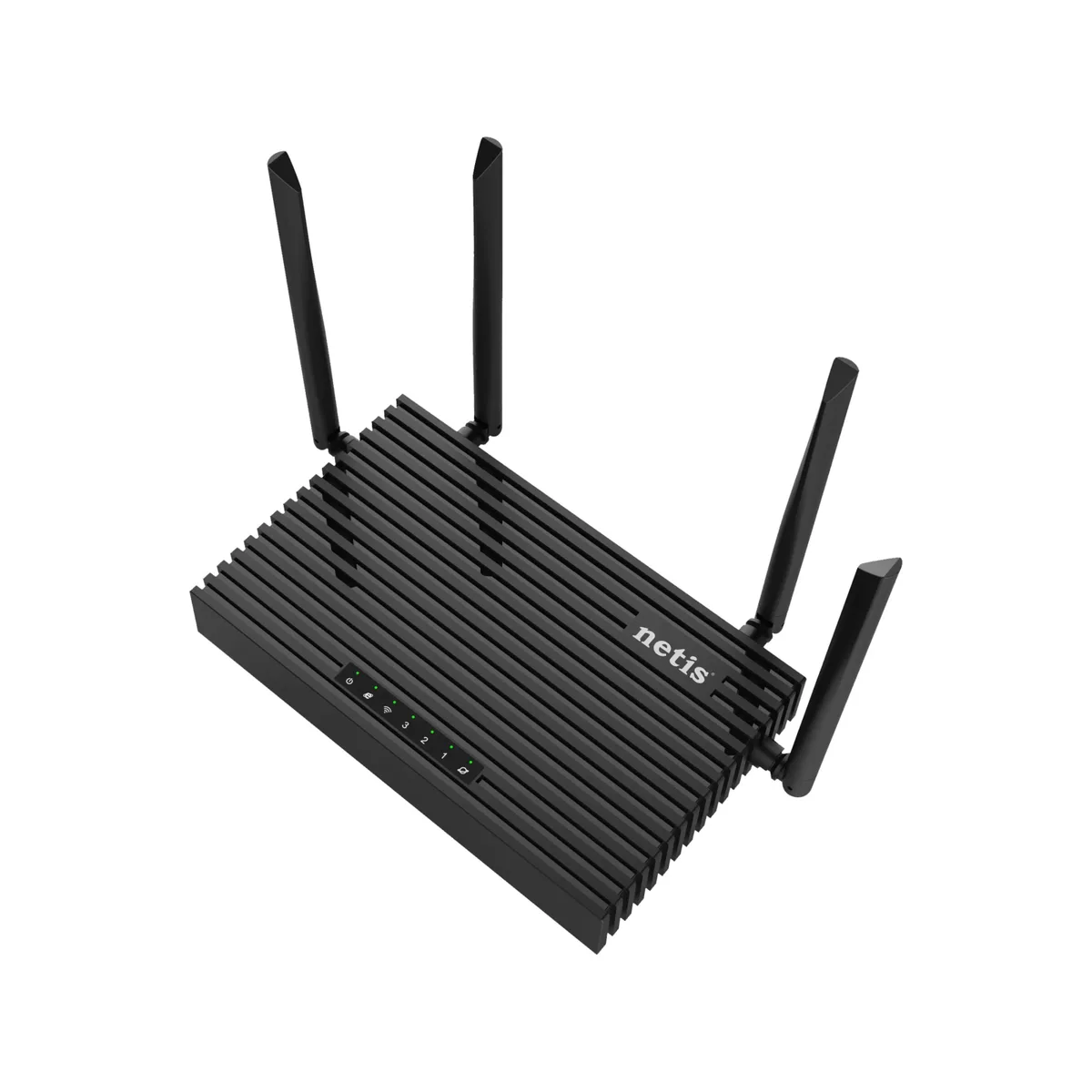 Маршрутизатор Netis AX1800 Wi-Fi 6 4 LAN порти 1 WAN порт 1 USB 3.0 чорний