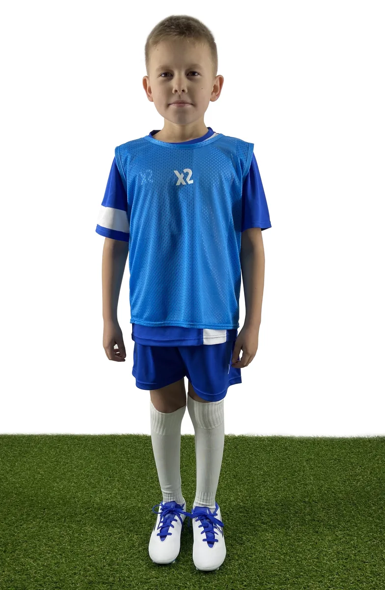 Маніжка спортивна X2 100% поліестер JUNIOR синій