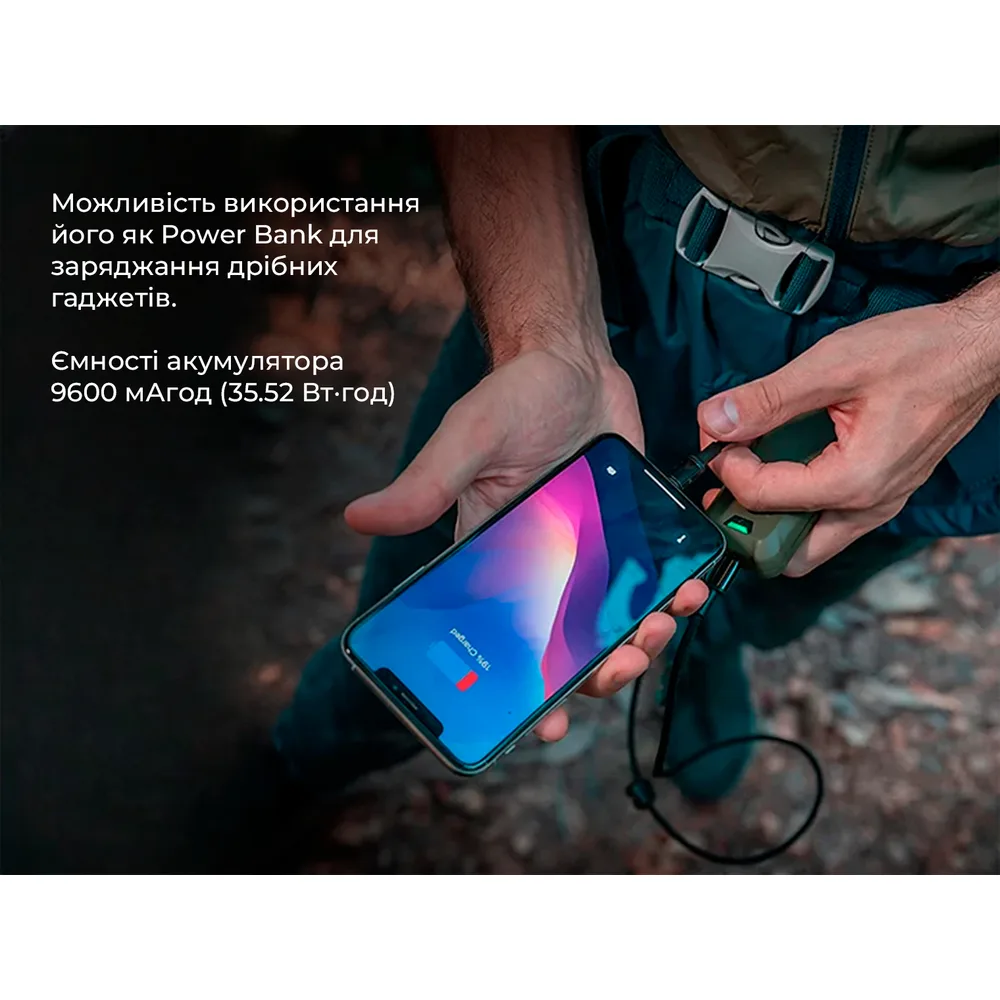 Портативный фумигатор-павербанк Flextail графит 134х48х27 мм