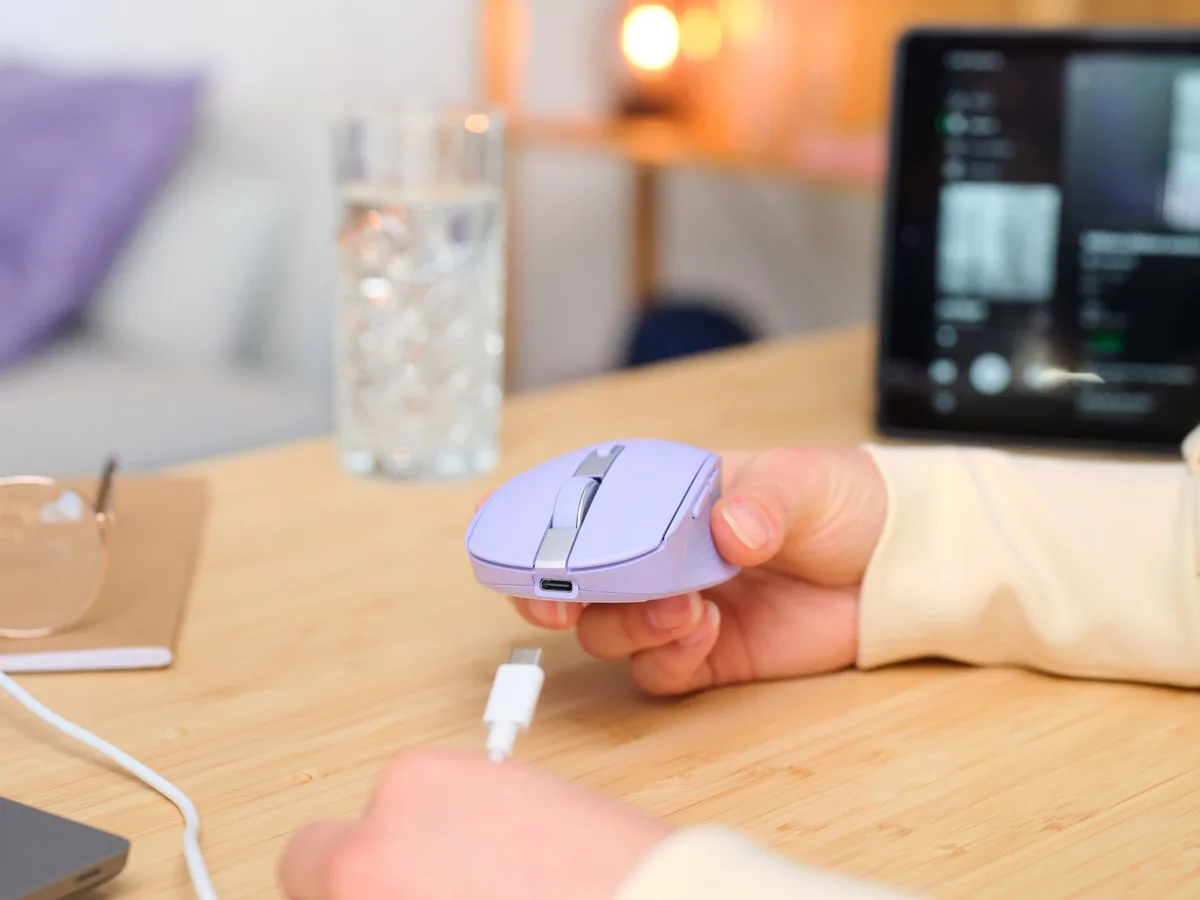 Миша Trust Ozaa Compact Multi-Device, WL/BT, фіолетовий