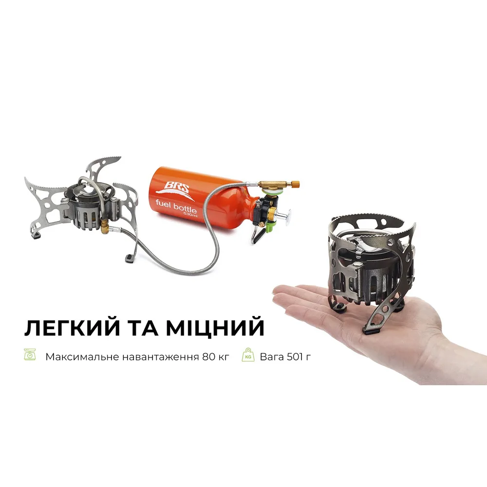 Мультипаливний пальник алюмінієвий 18х14х9 см 501 г для туризму