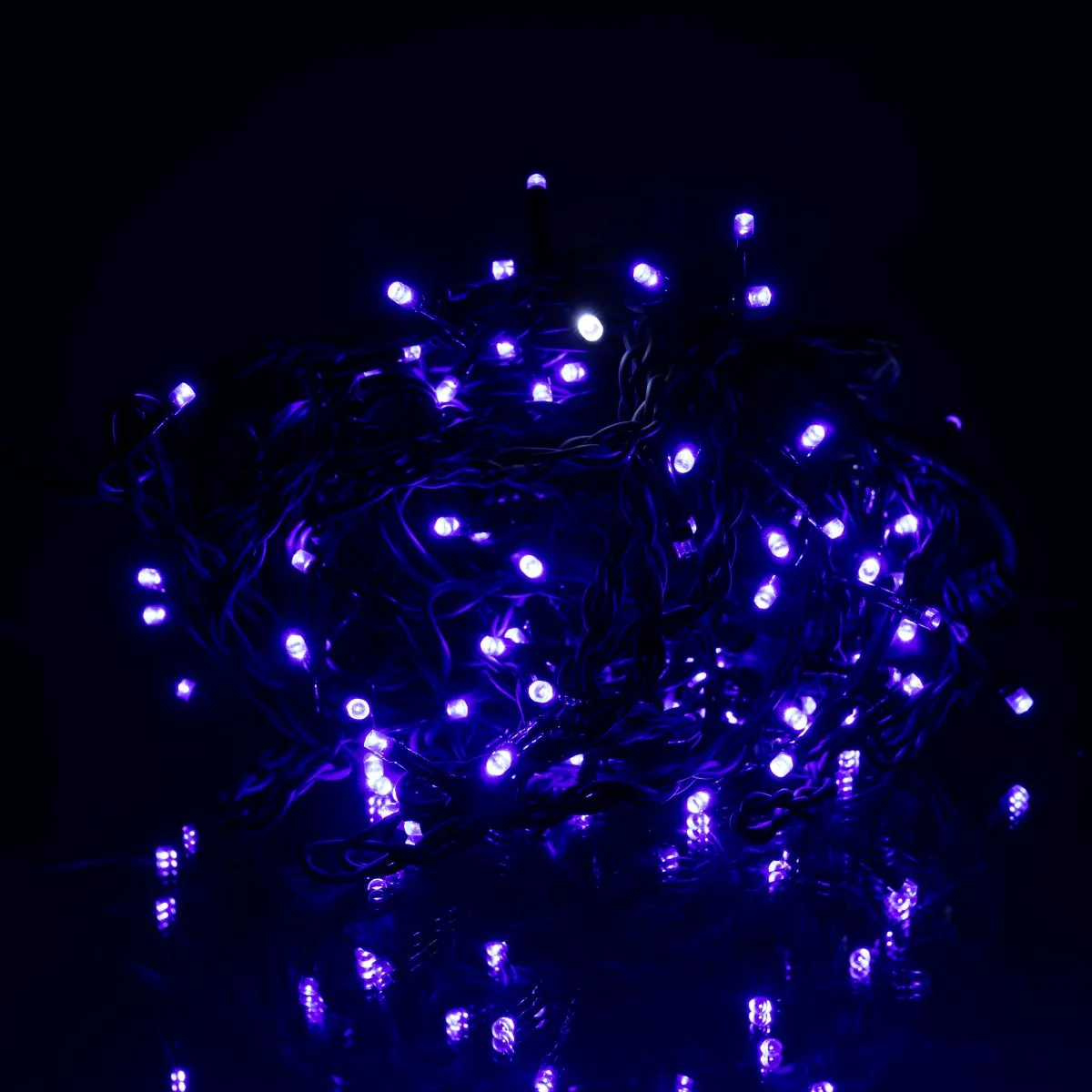 Гірлянда світлодіодна Бахрома 6 м чорний провід синій 105 LED
