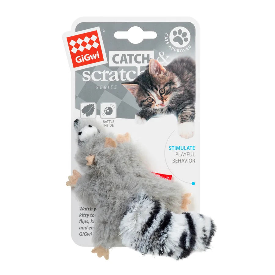 Іграшка для котів Catch&Scratch 8 см штучне хутро з котячою м'ятою