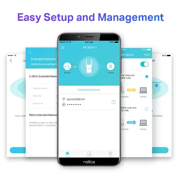 Розширювач покриття WiFi TP-LINK RE505X AX1500, 1хGE LAN, MESH
