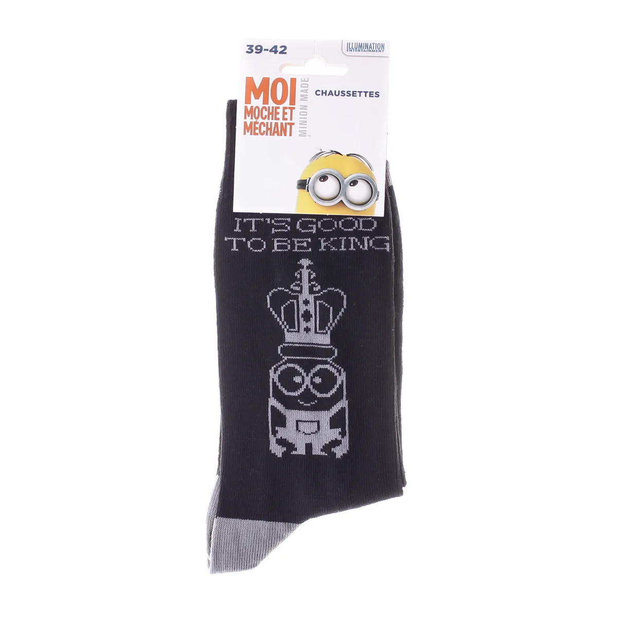 Шкарпетки MINIONS 77% бавовна 39-42 чорні