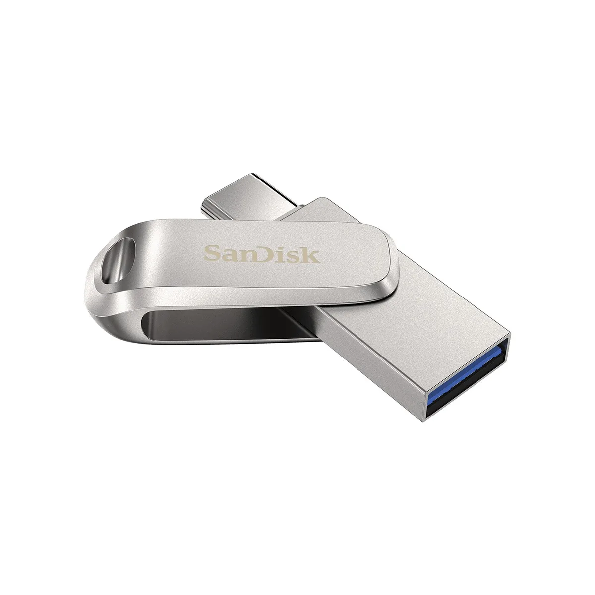 Накопичувач SanDisk   64GB USB 3.1 Type-A + Type-C Dual Drive Luxe Срібний