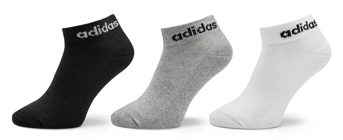 Шкарпетки Adidas бавовна S білий чорний сірий