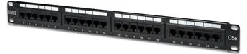 Патч-панель DIGITUS САТ 5e UTP, 19", 1U, 24 порти, зібрана