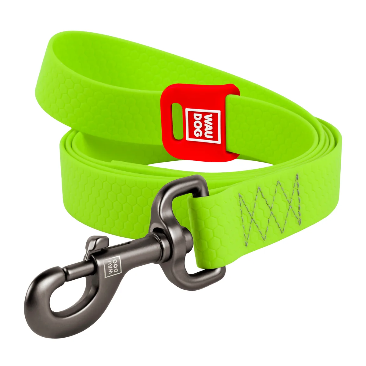 Поводок WAUDOG Waterproof 500х20 мм Collartex салатовый