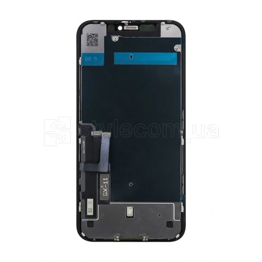 Дисплей LCD IPS 6,1 дюйма черный для iPhone 11 с сенсорным экраном высокого качества.