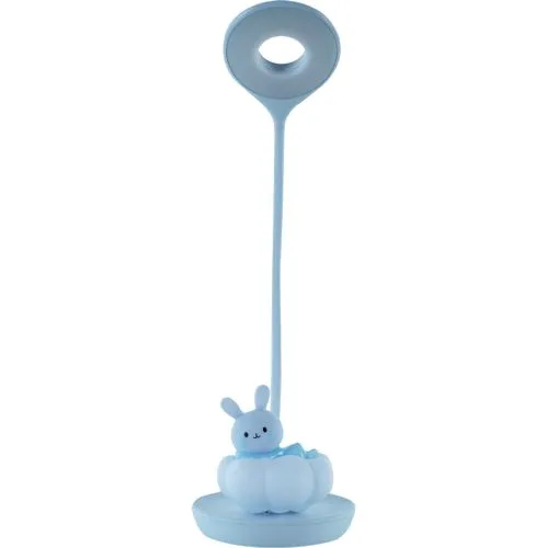 Настільна лампа LED з акумулятором Cloudy Bunny синя нічник для читання та затишку світильник для дому
