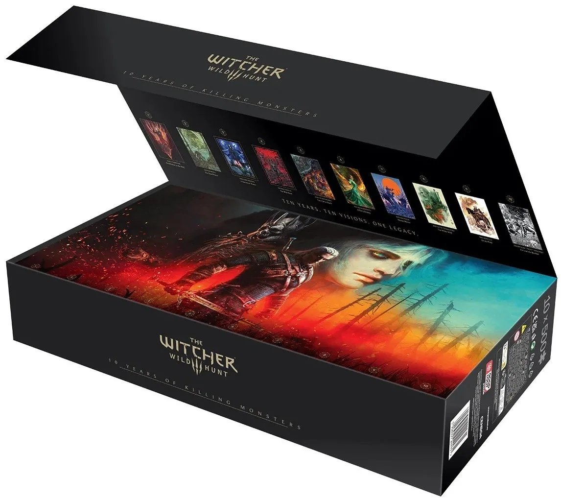 Колекція пазлів GoodLoot The Witcher 3: Wild Hunt (10th Anniversary Edition) 10x500 ел.