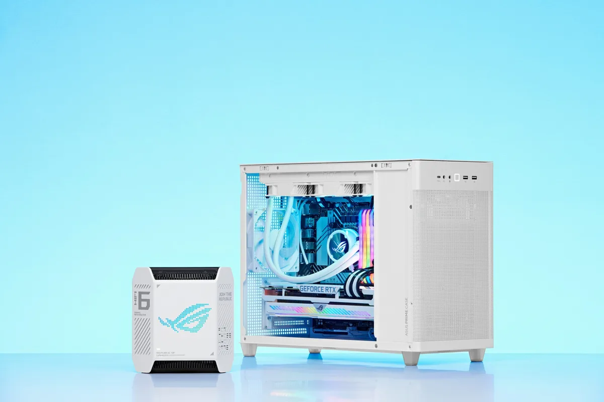 Система WiFi-Mesh ASUS ROG Rapture GT6 AX10000, 3xGE LAN, 1x2.5GE WAN, 1xUSB 3.2, 2мод, белый.