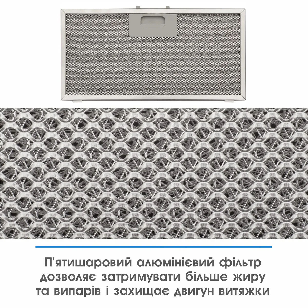 Вытяжка Eleyus встраиваемая черная стеклянная 52 см 700 куб.м/час