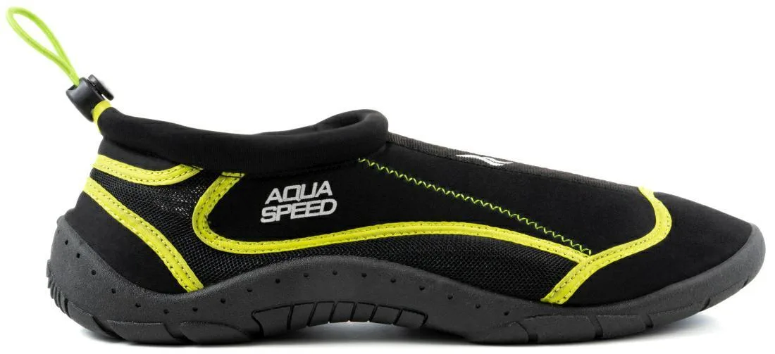 Аквашузи AQUA SPEED TPR гума 42 чорний жовтий