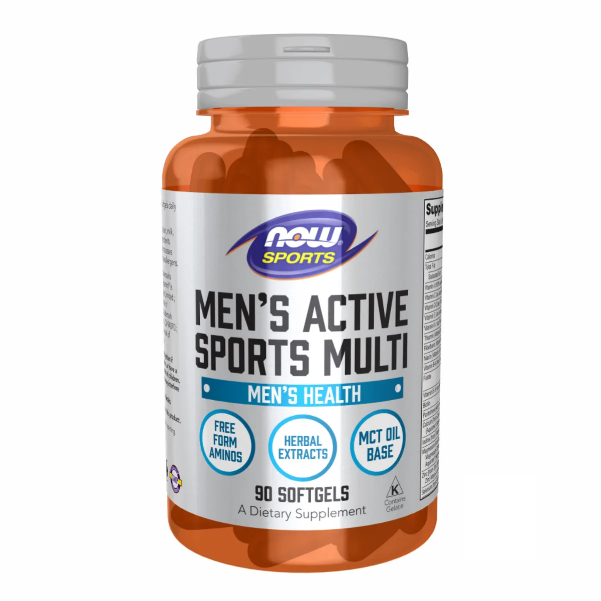Now Foods Men's Active Sports Multi 90 softgels для мужчин с активным образом жизни