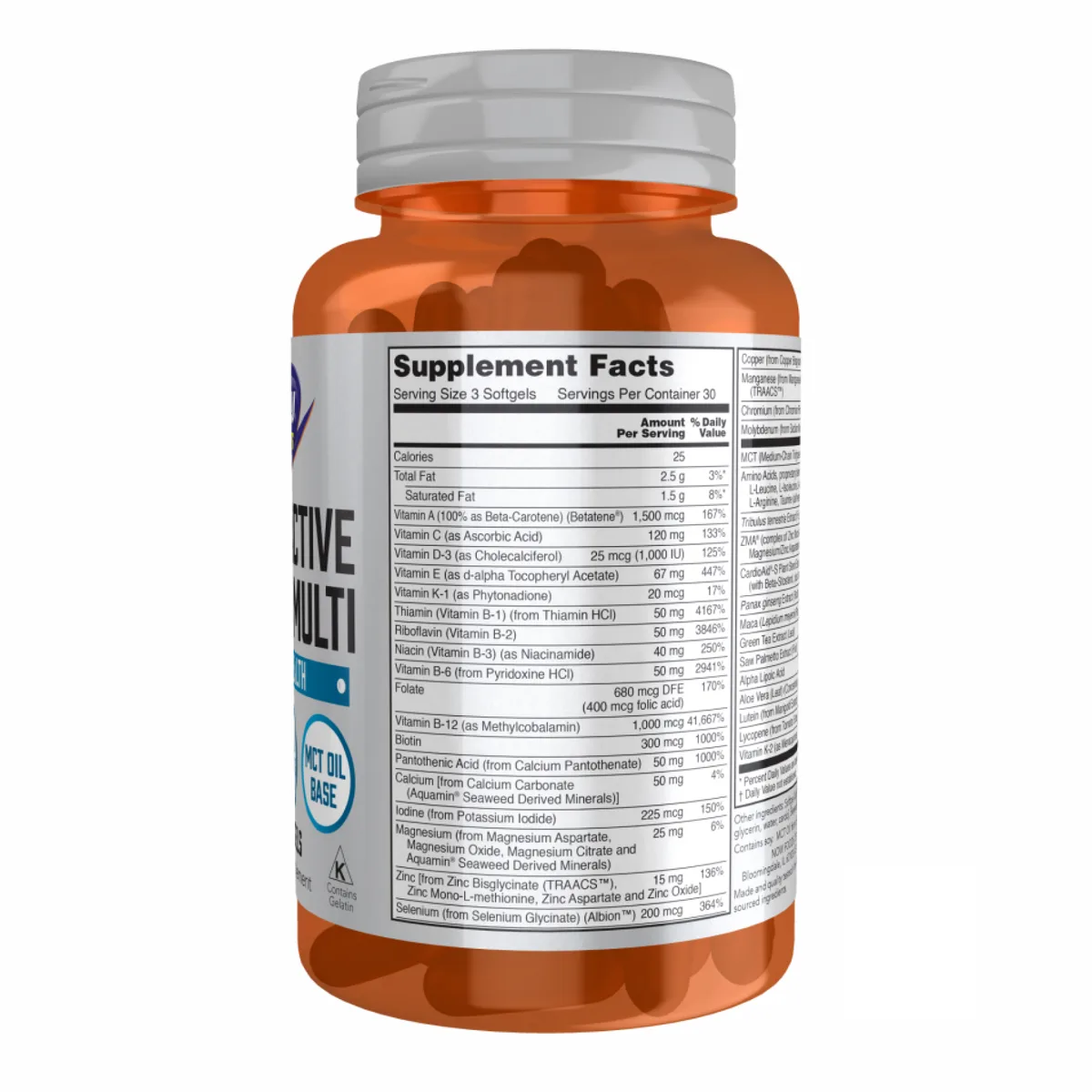 Now Foods Men's Active Sports Multi 90 softgels для мужчин с активным образом жизни