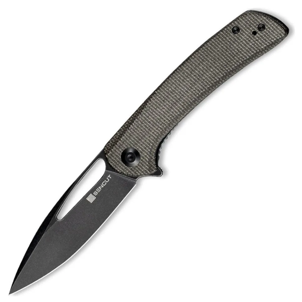 Складаний ніж Sencut 9Cr18MoV 88,1 мм Micarta сірий
