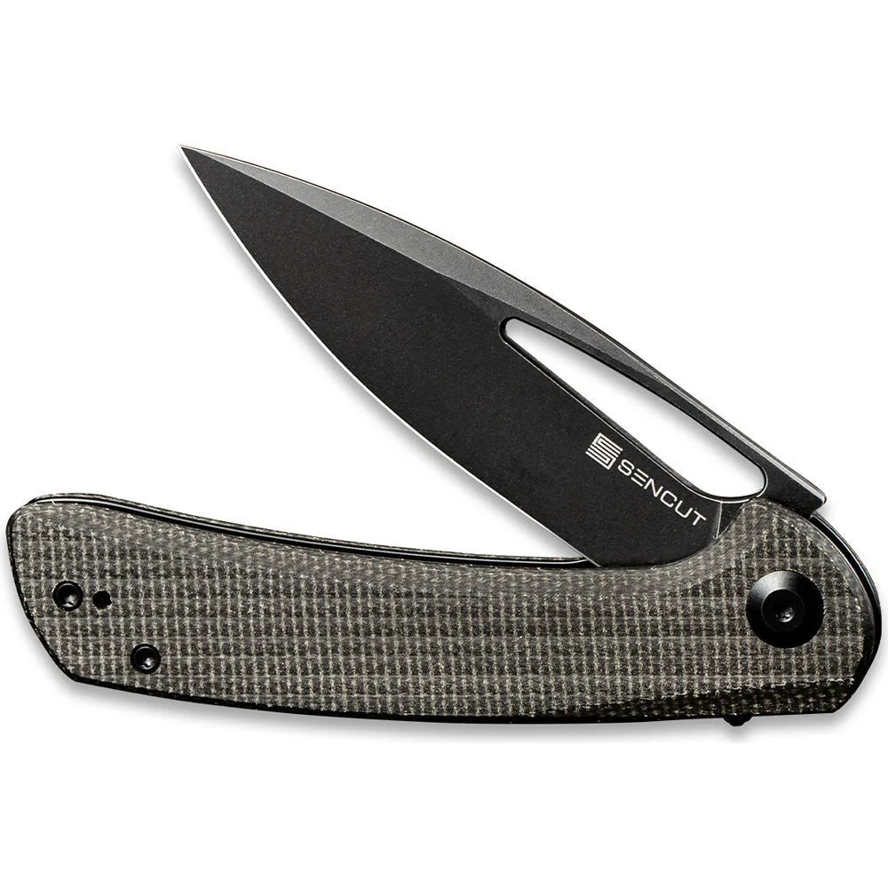 Складаний ніж Sencut 9Cr18MoV 88,1 мм Micarta сірий