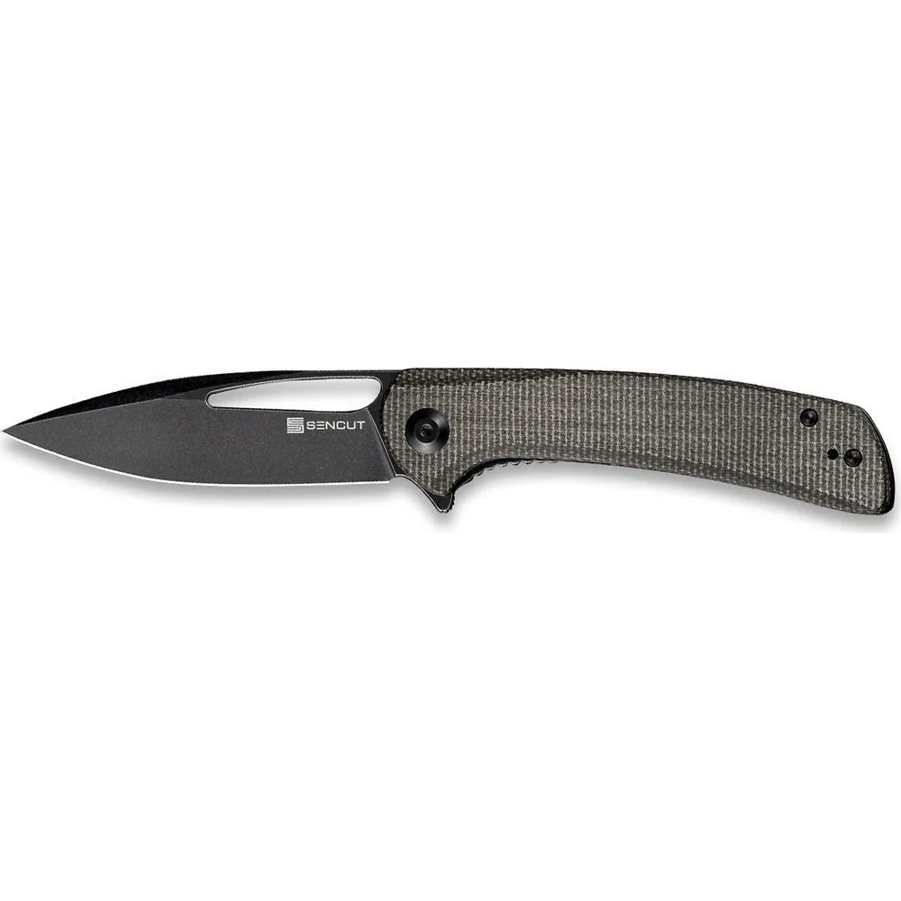 Складаний ніж Sencut 9Cr18MoV 88,1 мм Micarta сірий