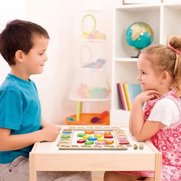 Настільна гра Viga Toys дерев'яна 32х21 см різнокольорова для дітей від 3 років