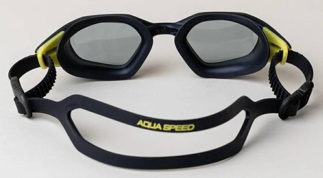 Окуляри для плавання AQUA SPEED TPE OFSM темно-сині жовті