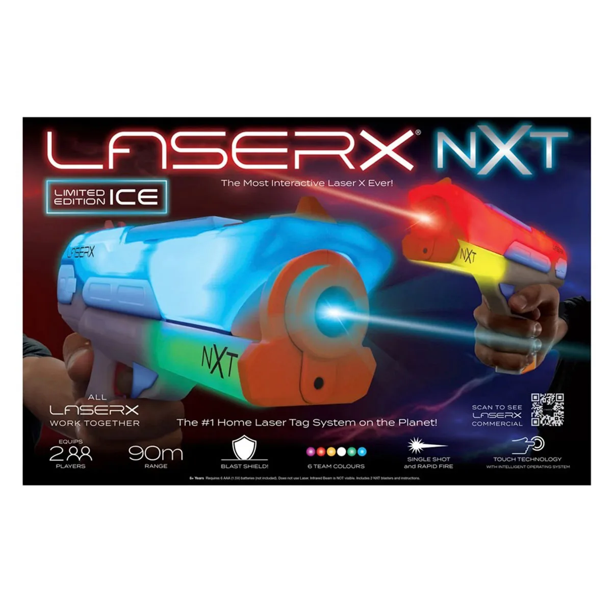 Ігровий набір Laser X пластик 30,5х5,5х18,2 см для двох гравців