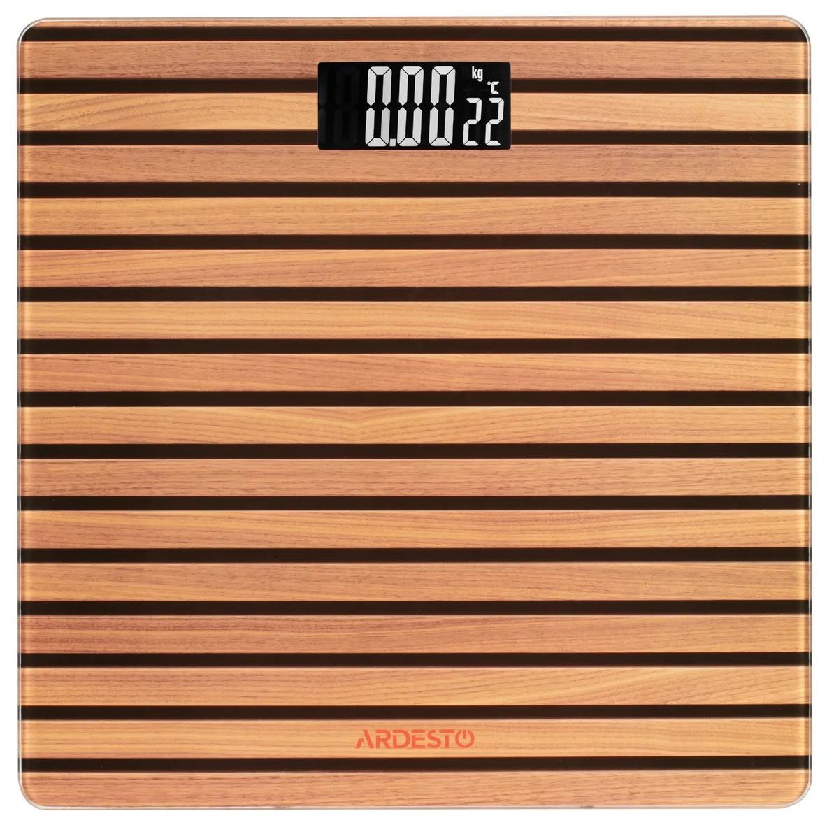 Ваги ARDESTO підлогові Plank, 150 кг, AAAx2 в комплекті, скляні, кольорові.