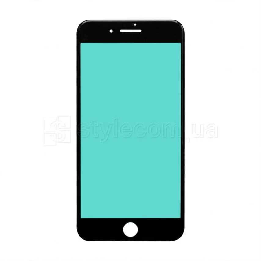 Скло для переклеювання Apple iPhone 8 Plus 5,5 дюйм чорне з рамкою без OCA-плівки Original Quality