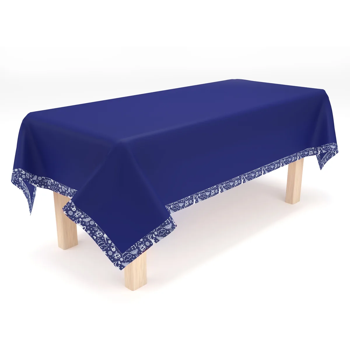 Скатертина Home Line полупанама 140х180 см синя