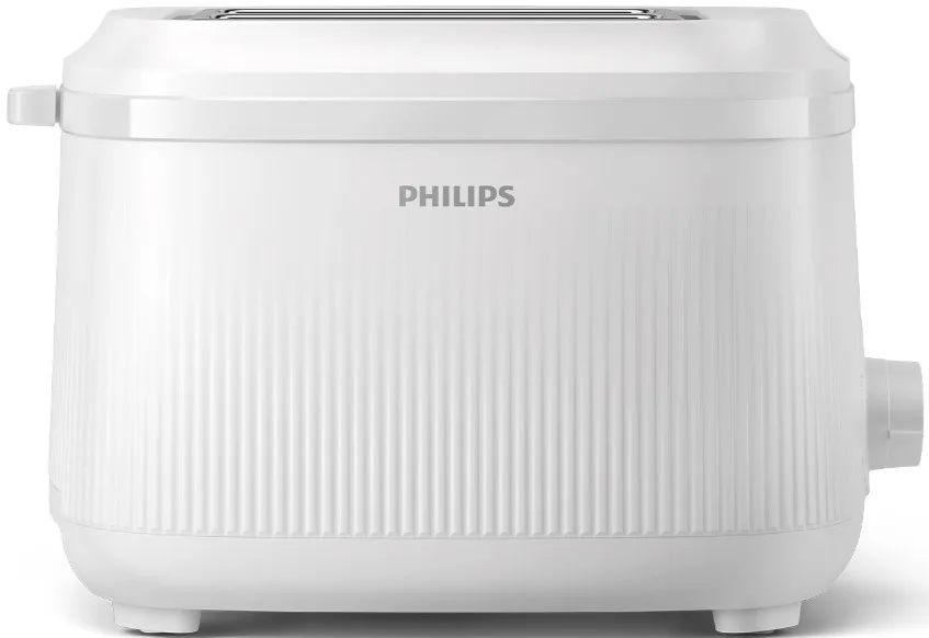 Тостер Philips 3000 Series 900Вт, пластиковий, функції підігріву та розморожування, білий.