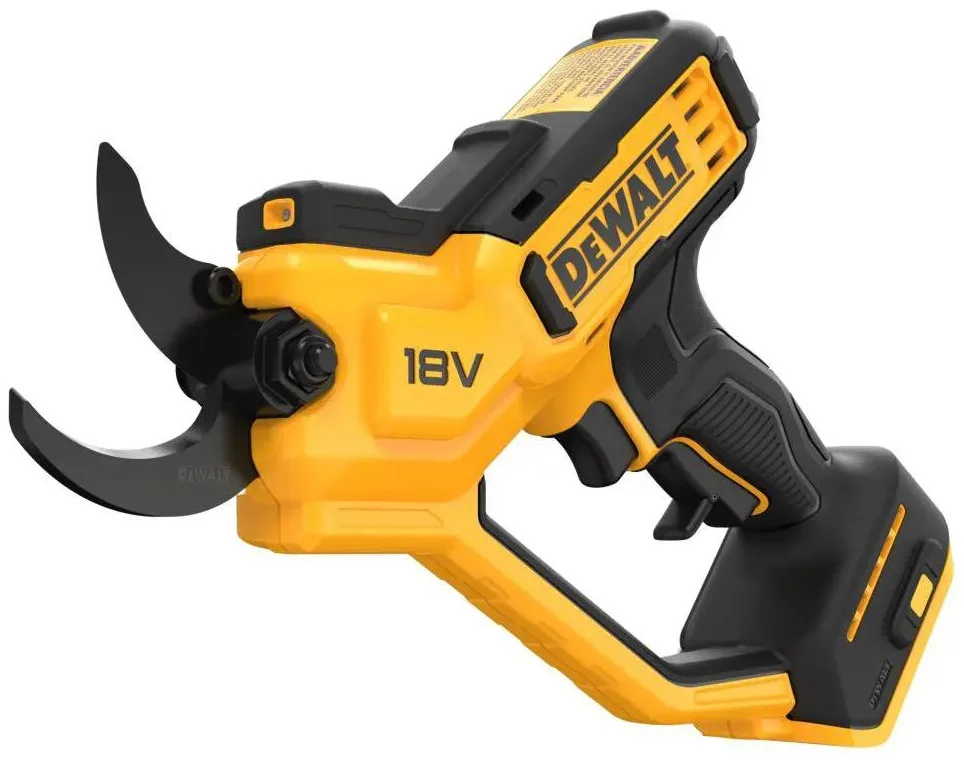 Акумуляторний секатор DeWalt 18В XR, максимальний розріз 32мм, вага 1.37кг, без батареї та зарядного пристрою.