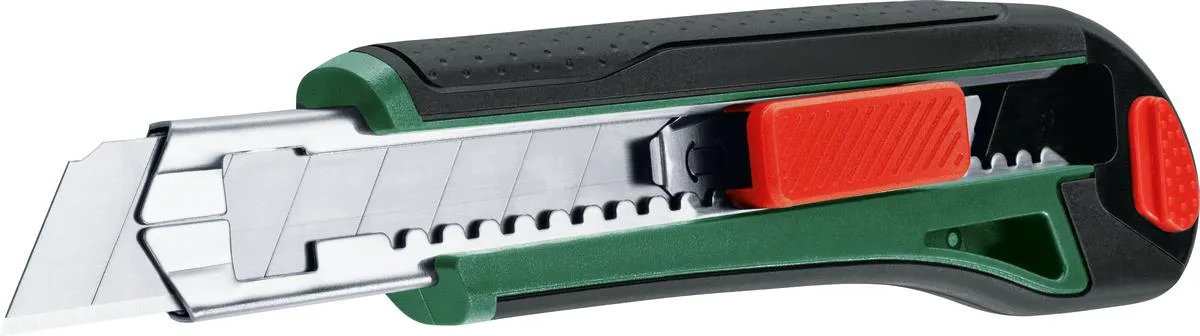 Ніж Bosch 18 мм сегментоване лезо для точного різання з пластиковим корпусом ергономічний ніж для будівництва