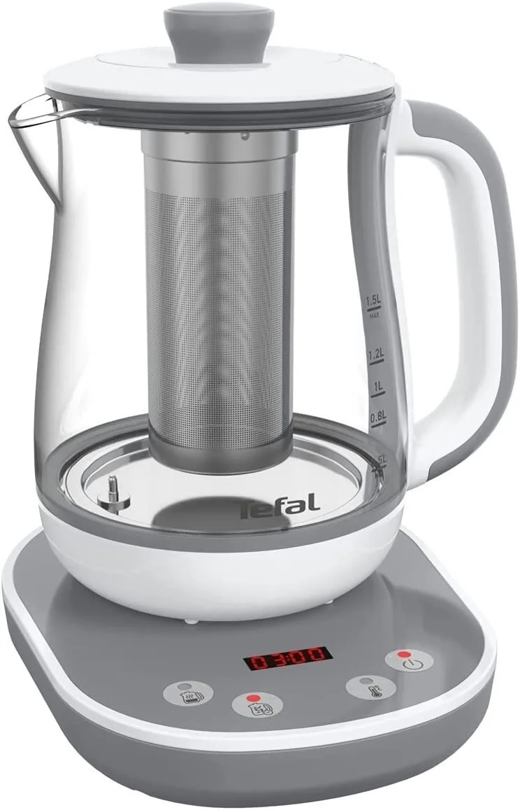 Електрочайник Tefal Скло 1,5 л Білий
