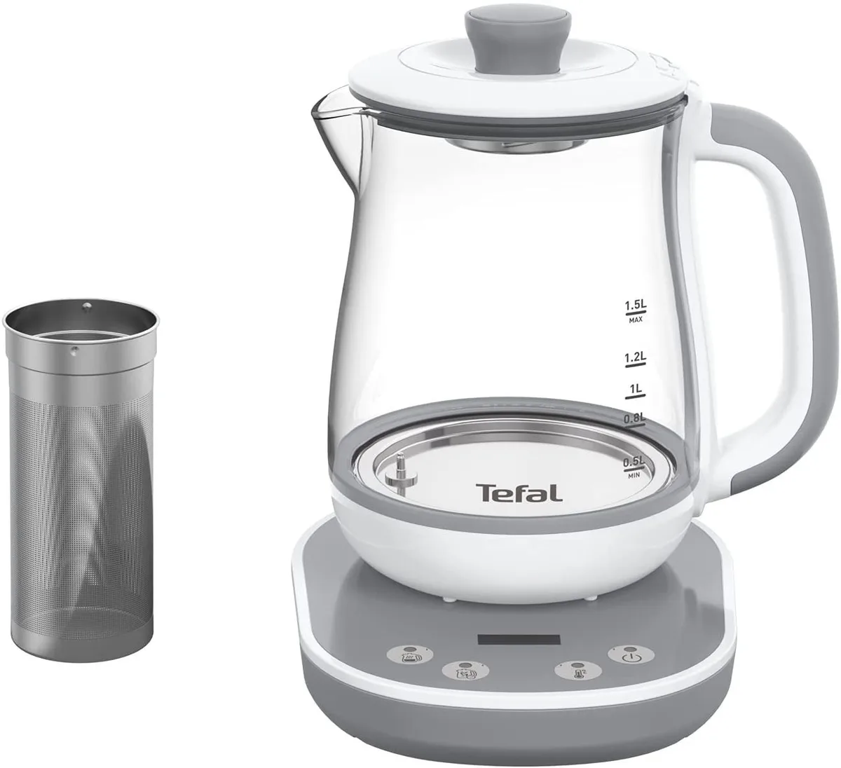 Електрочайник Tefal Скло 1,5 л Білий
