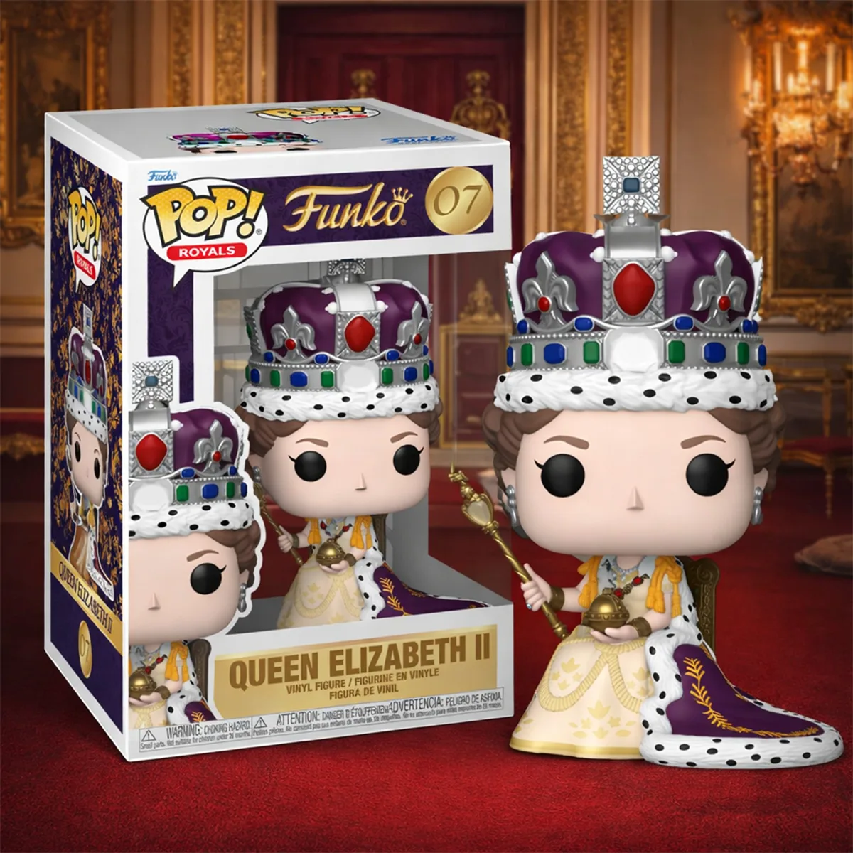 Ігрова фігурка Funko POP! вініл 7х4х11,3 см Коронація королеви Єлизавети II