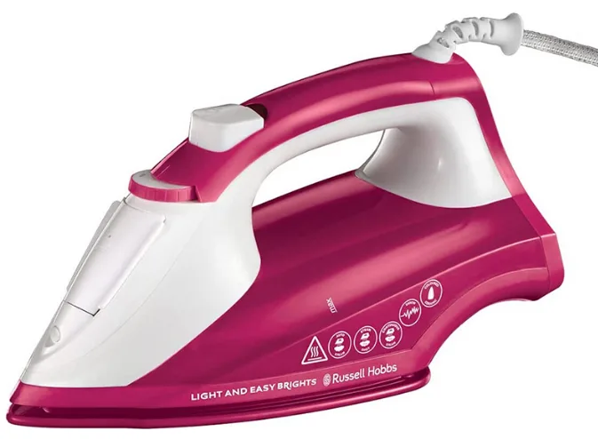 Праска з подачею пари Russell Hobbs керамічна 17х30х12 см рожева 2600 Вт