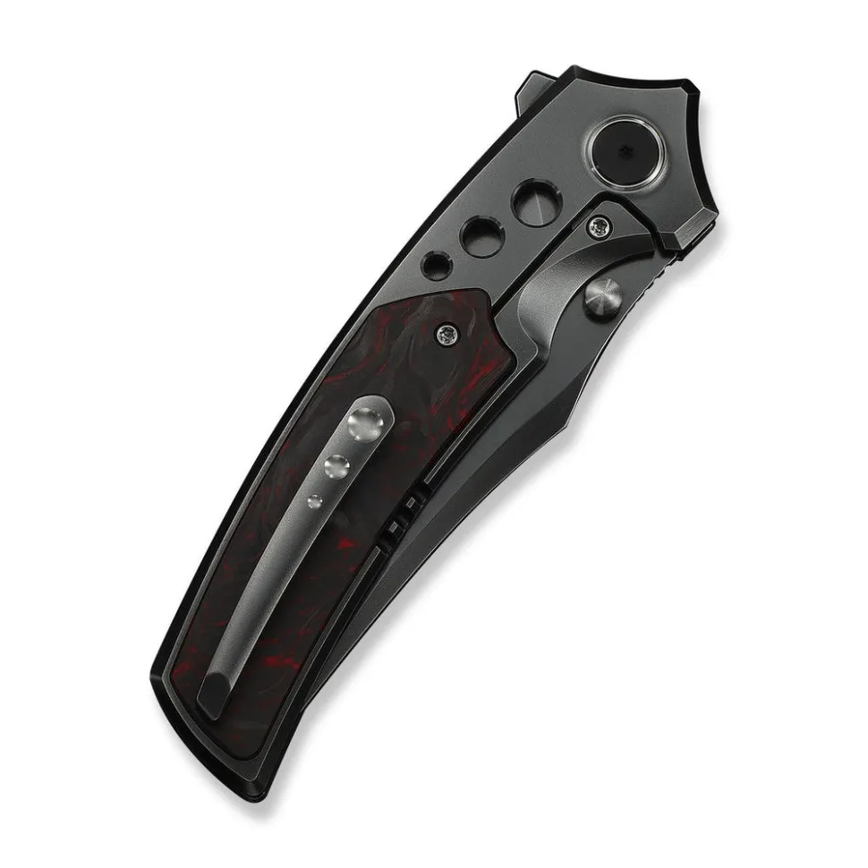 Ніж Weknife титановий 220,3 мм сірий з карбоном 58-60 HRC