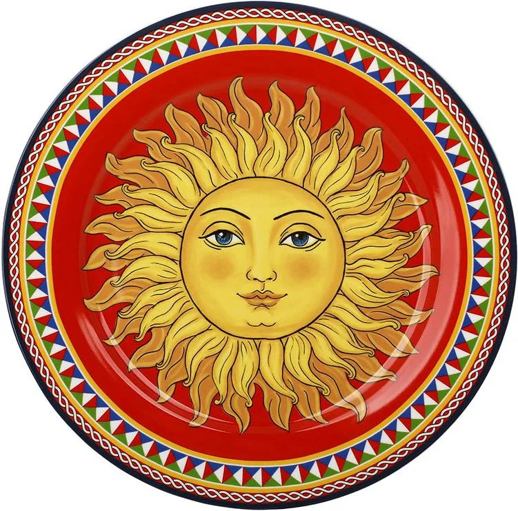 Тарілка фарфоровая Sicilia Sole Ø27 см для сервірування столу