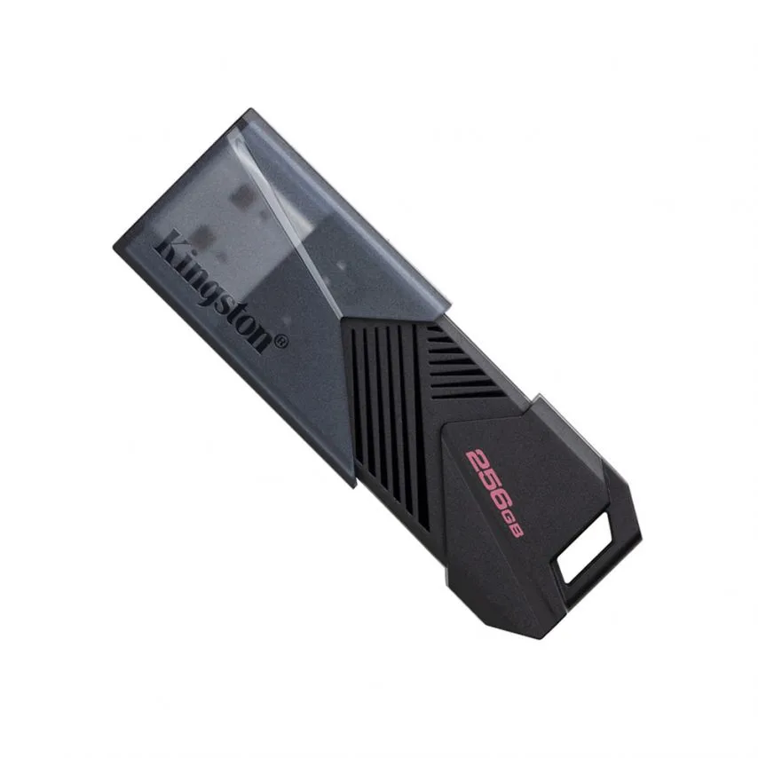 Флеш-пам'ять USB Kingston 256Гб пластик чорна USB 3.2 висувна
