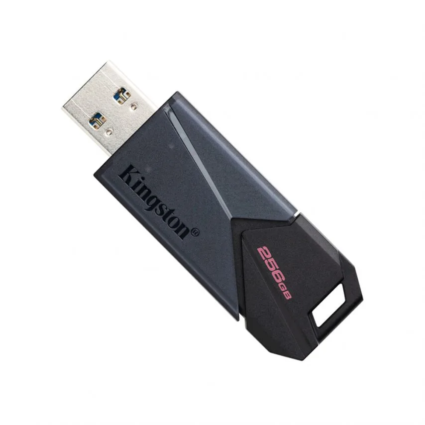 Флеш-пам'ять USB Kingston 256Гб пластик чорна USB 3.2 висувна
