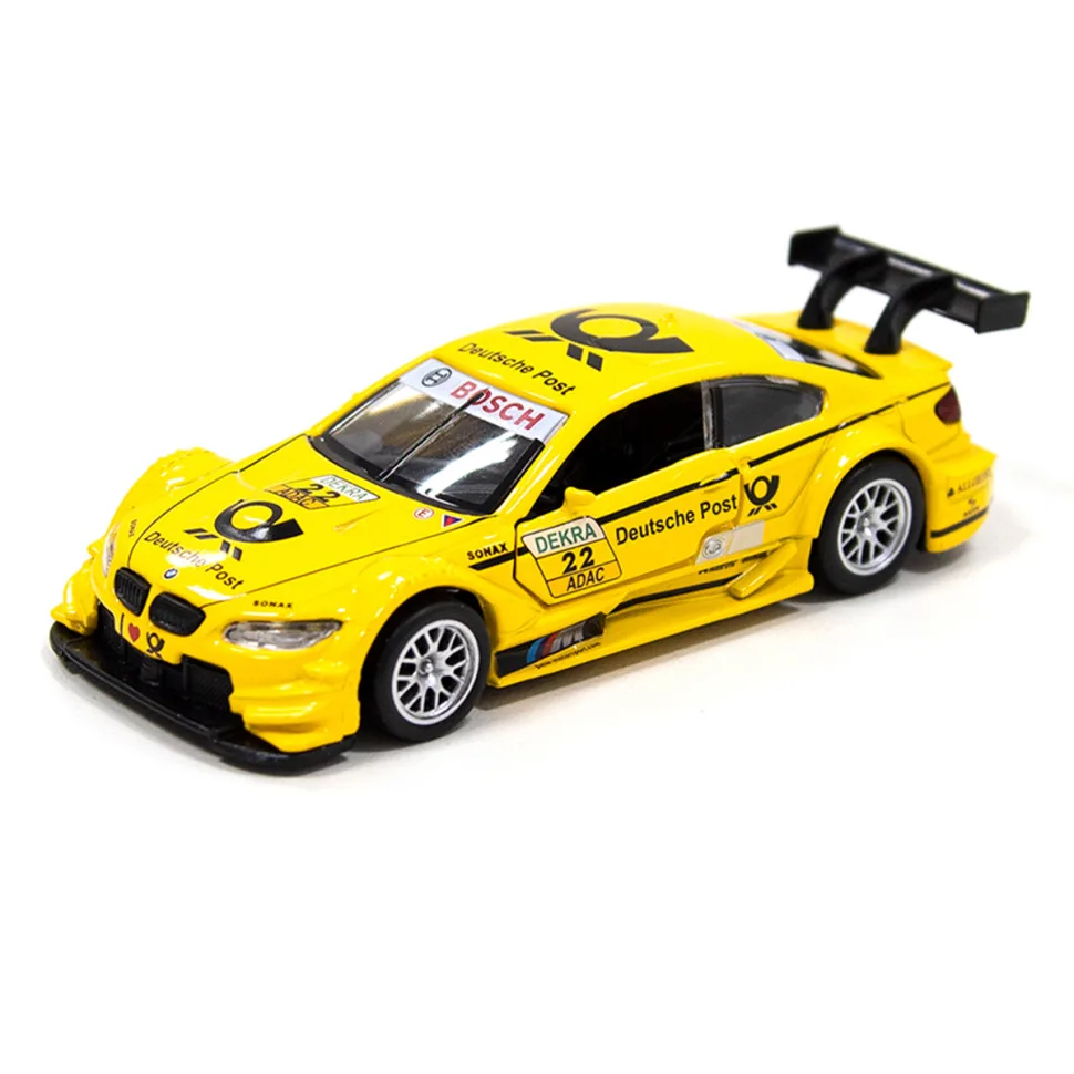 Детская автомодель TechnoDrive металлическая 1:18 жёлтая
