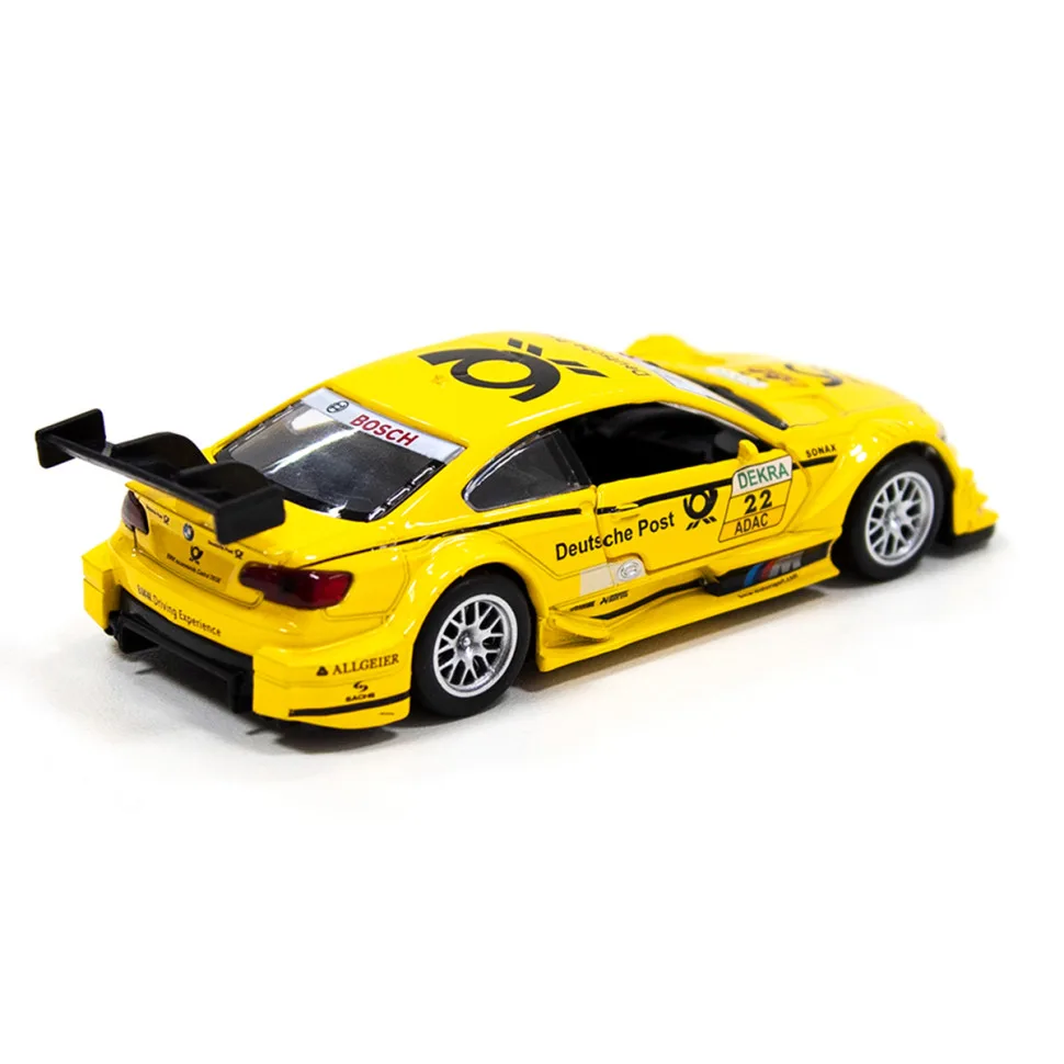 Детская автомодель TechnoDrive металлическая 1:18 жёлтая