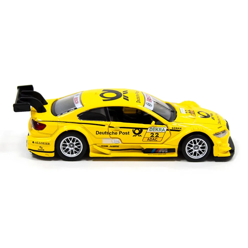 Детская автомодель TechnoDrive металлическая 1:18 жёлтая