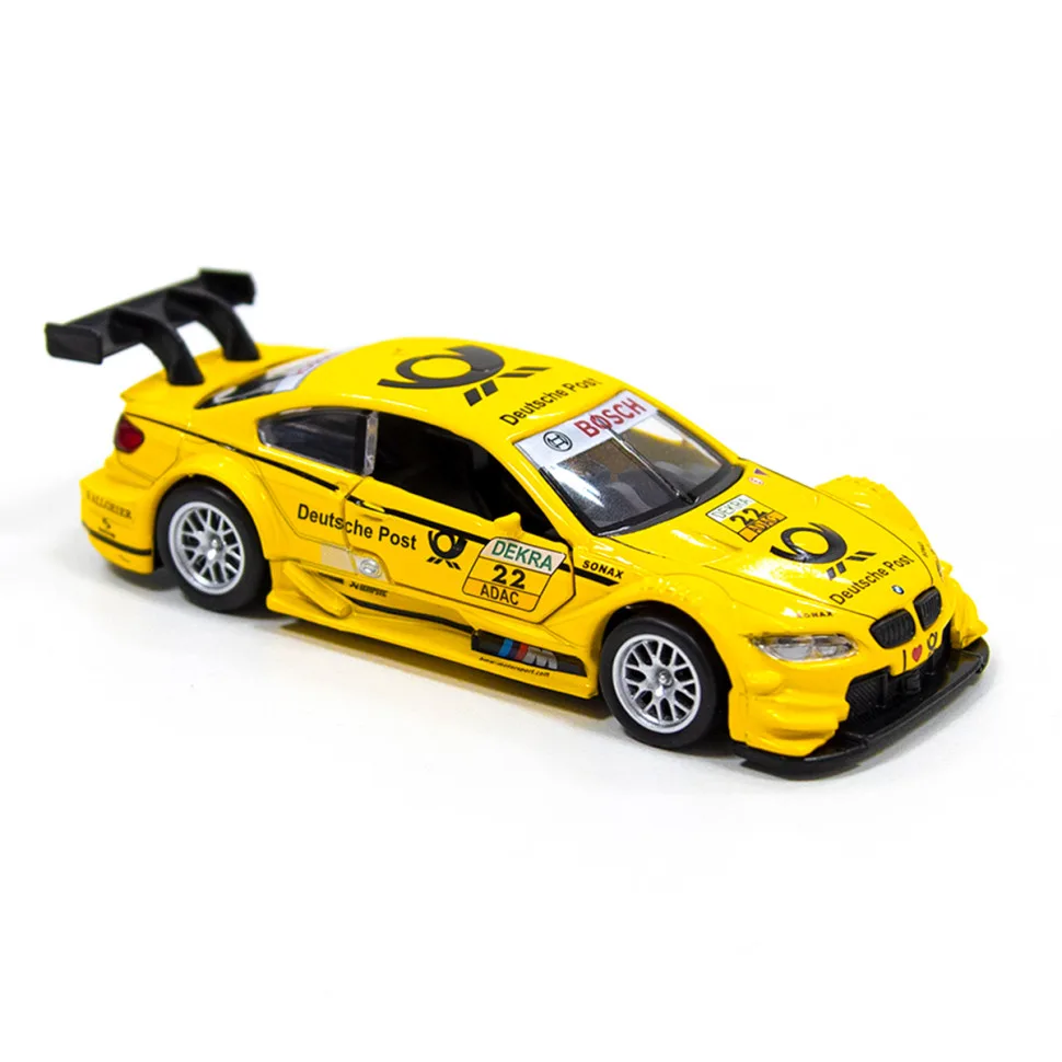 Детская автомодель TechnoDrive металлическая 1:18 жёлтая